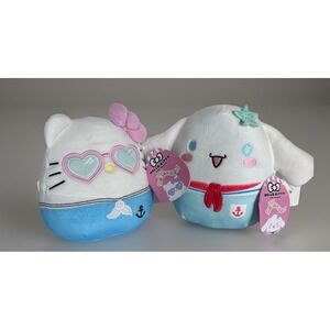 Hello Kitty Plush Squishmallows LOT Cinnamoroll Sailor Sanrio 2023 KellyToy 7"